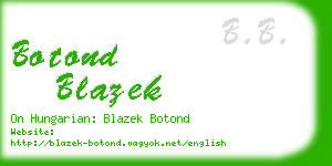 botond blazek business card